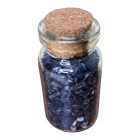 Kristályszemcsék fiolában