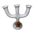 Virágmintás Antik Gyertyatartó