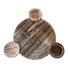 Pentagram Mintájú Gyertyatartó 