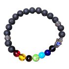 Lávaköves csakra harmonizáló karkötő Fatima kezével