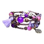 Ametiszt Csavaros karkötő 