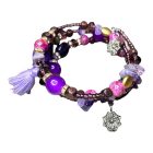 Ametiszt Csavaros karkötő 