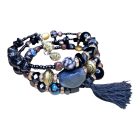 Csavaros karkötő díszkövekkel 