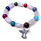  Szeretet erősítő, boldogságfokozó, védelmező angyali ásvány karkötő