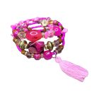 Csavaros karkötő díszkövekkel 