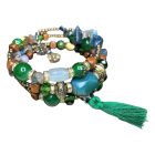 Csavaros karkötő díszkövekkel 