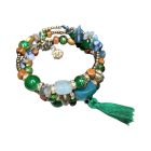 Csavaros karkötő díszkövekkel 