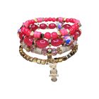 Bagoly szimbólumú bölcsességet árasztó ásvány karkötő