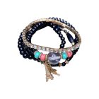 Eiffel-torony medállal ellátott csodás ásvány karkötők