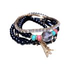 Eiffel-torony medállal ellátott csodás ásvány karkötők