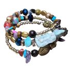 Csavaros Karkötő Díszkristályokkal