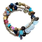 Csavaros Karkötő Díszkristályokkal