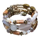 Csavaros Karkötő Díszkristályokkal