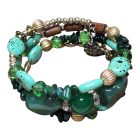 Csavaros Karkötő Díszkristályokkal