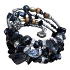 Csavaros Karkötő Díszkristályokkal