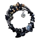 Csavaros Karkötő Díszkristályokkal