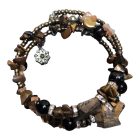 Csavaros Karkötő Díszkristályokkal