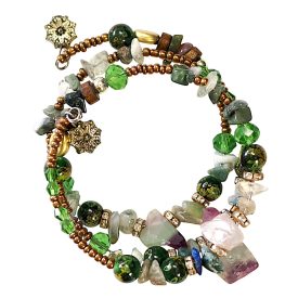 Csavaros karkötő díszkristályokkal