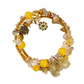 Csavaros karkötő díszkristályokkal