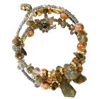 Csavaros karkötő díszkristályokkal