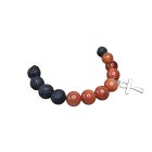 Karneol és lávakő védelmező karkötő