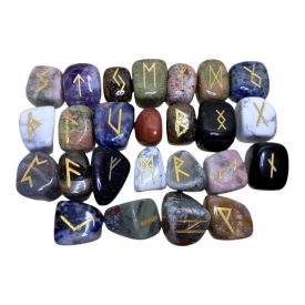 Mágikus színes rúna kövek
