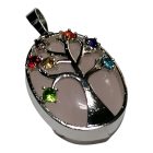 Rózsakvarc ásvány medál