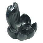 Lótusz füstölőtartó fekete