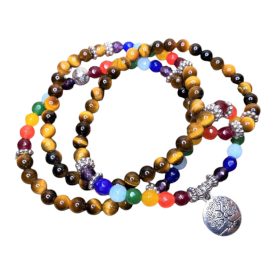 Tibeti mala csakraharmonizáló ásvány imafüzér