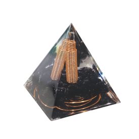 Ónix orgonit piramis