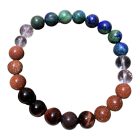 Ikrek férfi ásvány karkötő