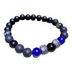 Ikrek férfi ásvány karkötő