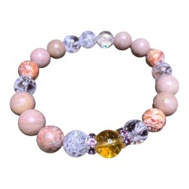 Ikrek női ásvány karkötő