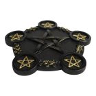 Pentagramos gyertyatartó