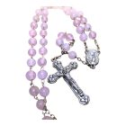 Rózsakvarc ásvány rózsafüzér