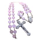 Rózsakvarc ásvány rózsafüzér