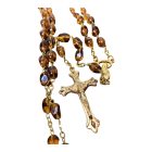 Rózsafüzér barna köves