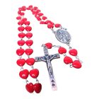 Szíves rózsafüzér szentképes dobozkában