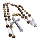 Tigrisszem ásvány rózsafüzér