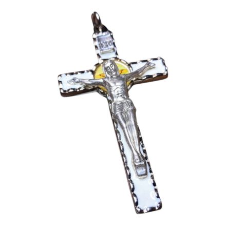 Tűzzománc feszület medál