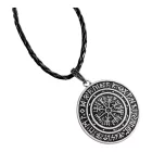 Vegvisir nyaklánc rúnákkal