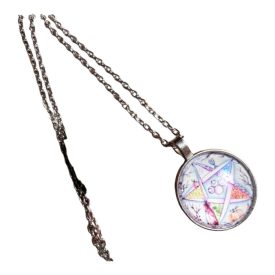 Védelmi pentagram amulett lánc