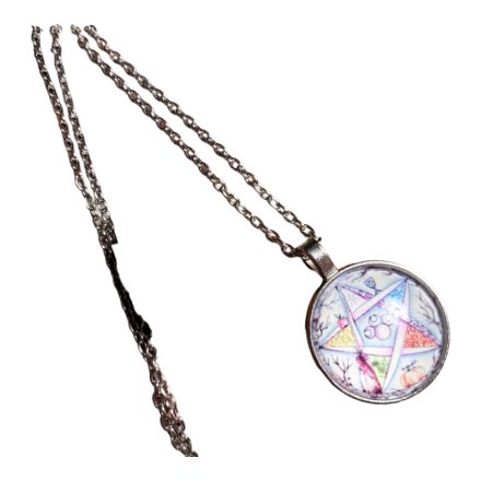 Védelmi Pentagram amulett lánc