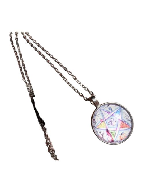 Védelmi Pentagram amulett lánc