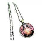 Védelmi pentagram sárkány amulett