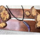 Ásvány Nyaklánc Bőrszíjjal