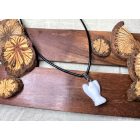 Ásvány Nyaklánc Bőrszíjjal