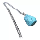 Bevonzó türkiz amulett ezüst lánccal