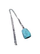 Bevonzó Türkiz Amulett Ezüst Lánccal