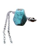 Bevonzó Türkiz Amulett Ezüst Lánccal
